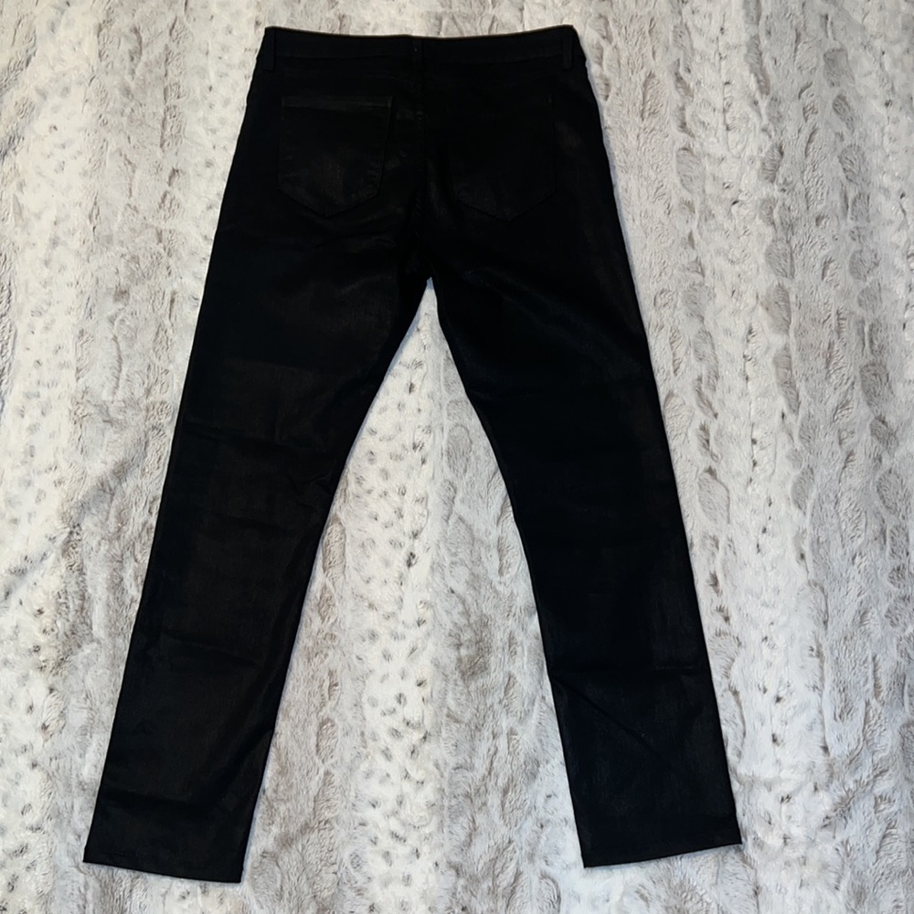 Monfrère Greyson Noir Coated Japanese Black Slim Denim Men Sz 31 - Picture 12 of 14